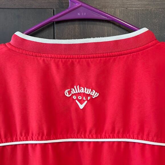 Callaway Golf Red Pull Over Jacket Large - Picture 4 of 5